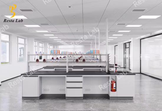 Metal Workbench with Drawers Science Laboratory Equipment