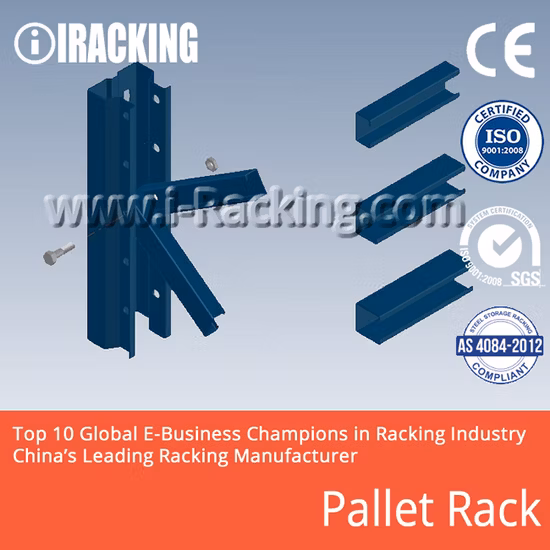 Customized Adjustment Heavy Duty Pallet Warehouse Storage Steel Metal Shelf Racking for Industrial Solutions